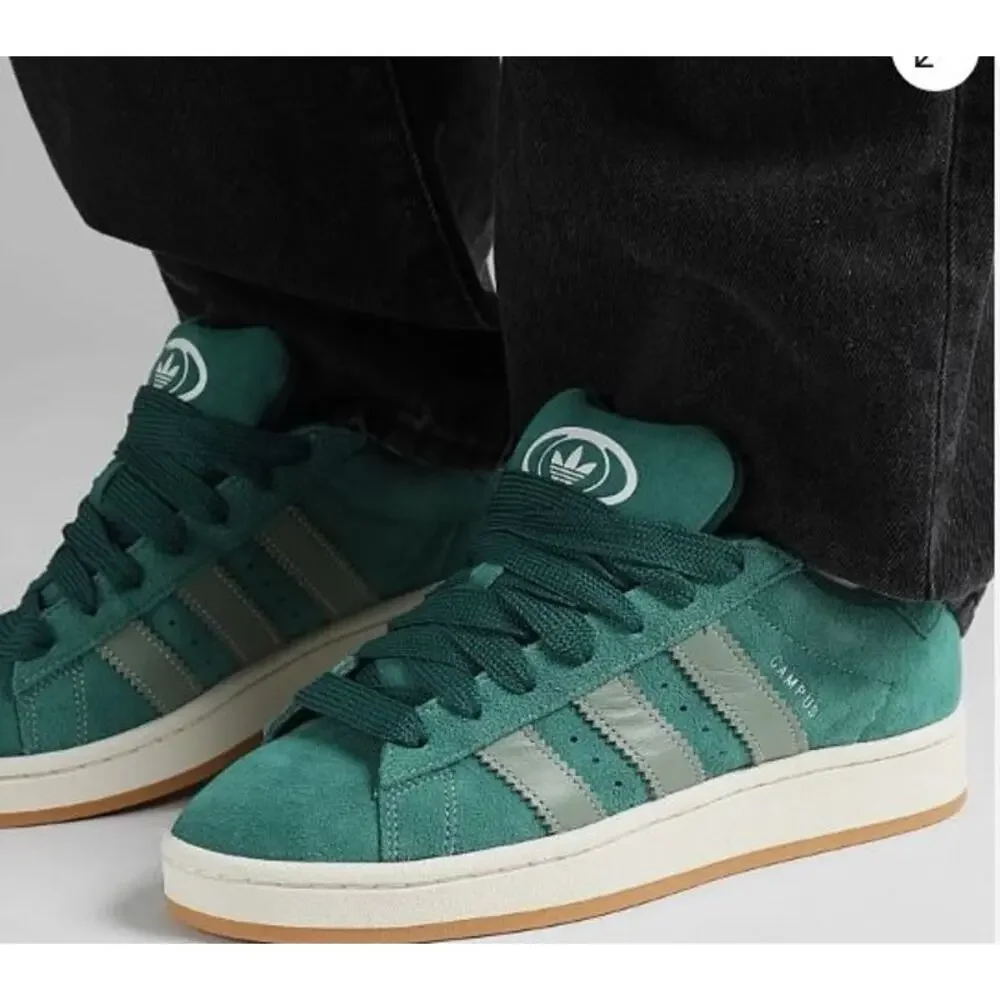 Adidas Originals Campus 00s Men’s Green Suede Sneakers Trainers #794 New